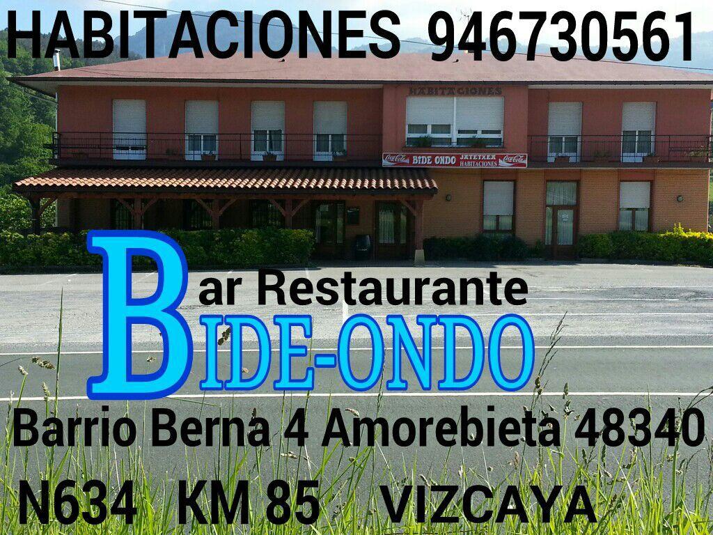 Pension Bide-Ondo Amorebieta-Etxano Exterior foto
